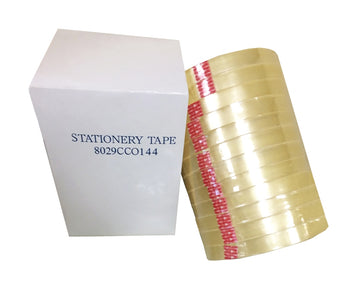 GGR Supplies SPP-20RW-B 3" Core Cello-Wrapped Stationery Tape – 2.0 mil Clear, Razor Slit, Acrylic Adhesive. 72 YD (2592”)