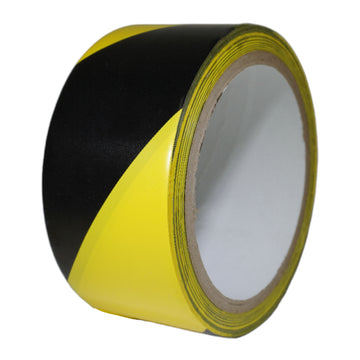 GGR Supplies Laminated SPVC Striped Safety Tape – 6.3 mil, Oil & Scuff Resistant. Full Cases