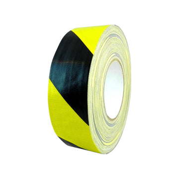GGR Supplies 11.8 mil Hazard Duct Tape – Black/Yellow Safety Striped, Residue-Free. 60 YD (55M) 180 FT