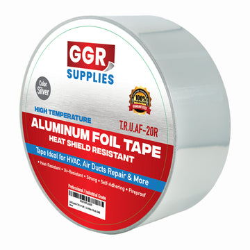 GGR Supplies AF-20R Heat Shield Resistant Aluminum Foil Tape: 50 yds. (2Mil)